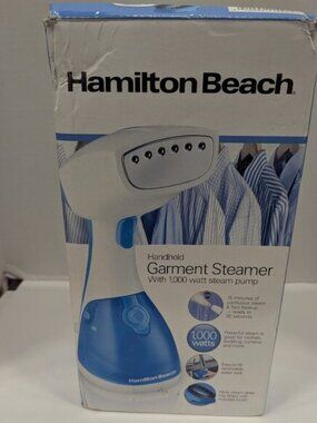 Hamilton Beach Garment Steamer | Handheld 1000W for Clothes, Travel & Bedding